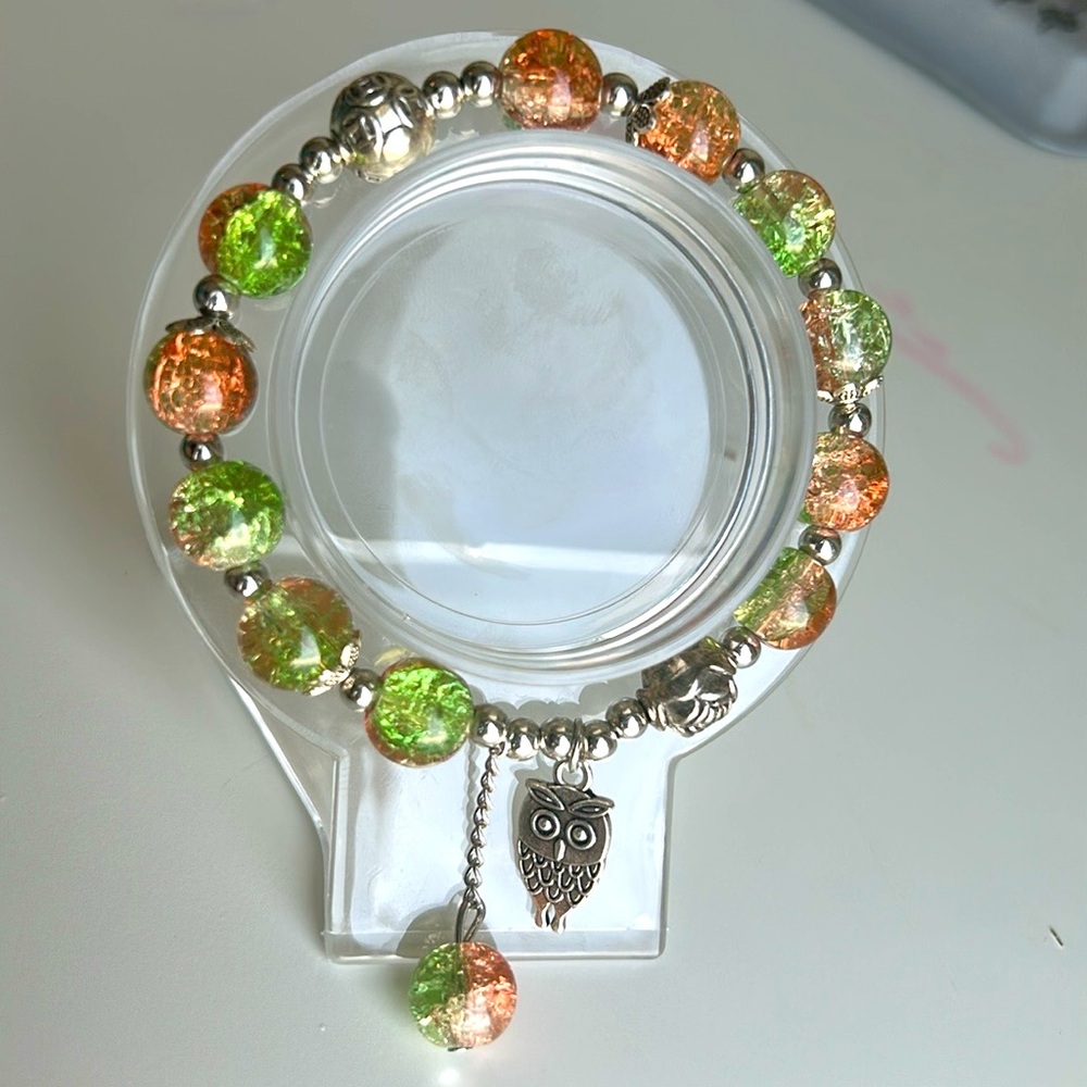 Owl charm bracelet